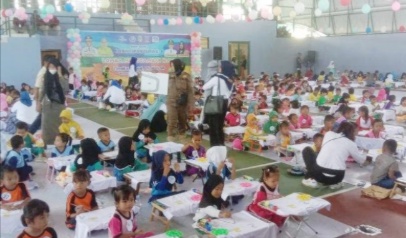 Ramaikan Harkannas 2022 Parigi Moutong, 700 Anak Ikuti Lomba Melukis