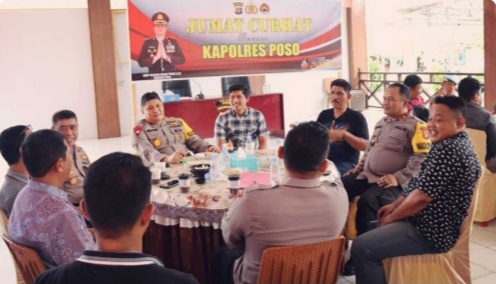 Polres Poso Gelar Jum’at Curhat, Hadirkan insan Pers Poso