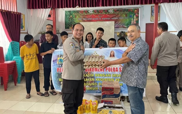 Peringati Hari Paskah 2023, Polda Sulteng Gelar Baksos di Tiga Panti Asuhan Dalam Kota Palu