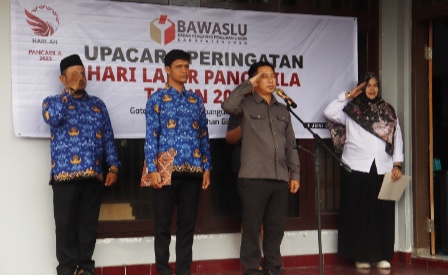 Bawaslu Poso Gelar Upacara Peringatan Hari Lahir Pancasila Tahun 2023