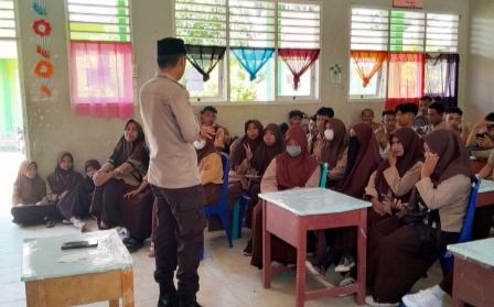 Dai Polri Binluh Di Sekolah, Ingatkan Siswa Dampak Bahaya Kenakalan Remaja,Narkoba dan Paham Radikal