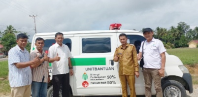PT SPN Berikan Bantuan 50% Dana Pembelian Ambulans Untuk Desa Peleru