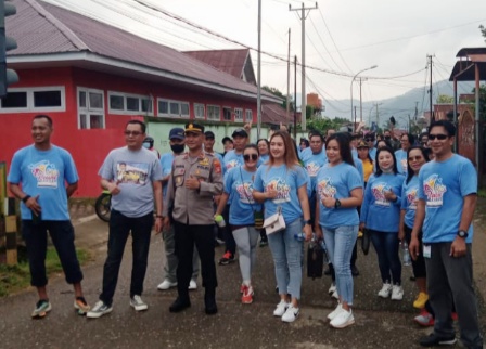 Semarak 3 Dekade Reuni Akbar SMPN 2 Petasia di Meriah Dengan Jalan Santai dan Door Prize Yang Menarik
