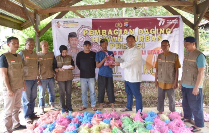 Polres Morowali Utara Laksanakan Qurban Presisi, Peringati Hari Raya Idul Adha1444 Hijriah