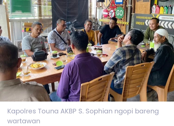 Jalin Kemitraan, Kapolres Tojo Una Una AKBP S. Sophian, Ngopi Bareng Wartawan