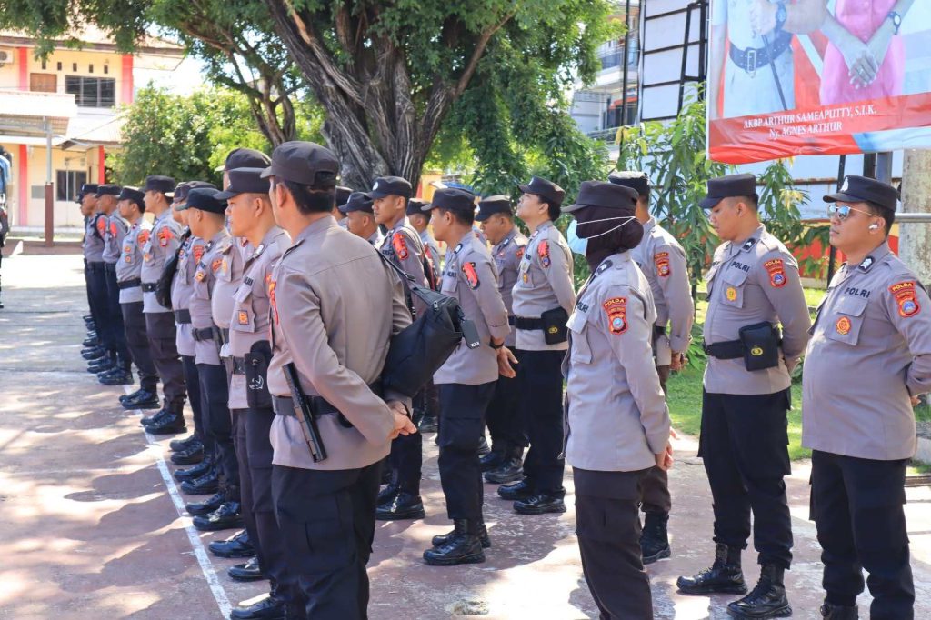 Pelepasan Personel BKO Polda Sulteng Pasca Pemilu 2024