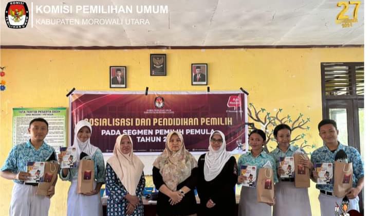 KPU Morut Sasar Sekolah Sosialisasikan Pendidikan Pemilih