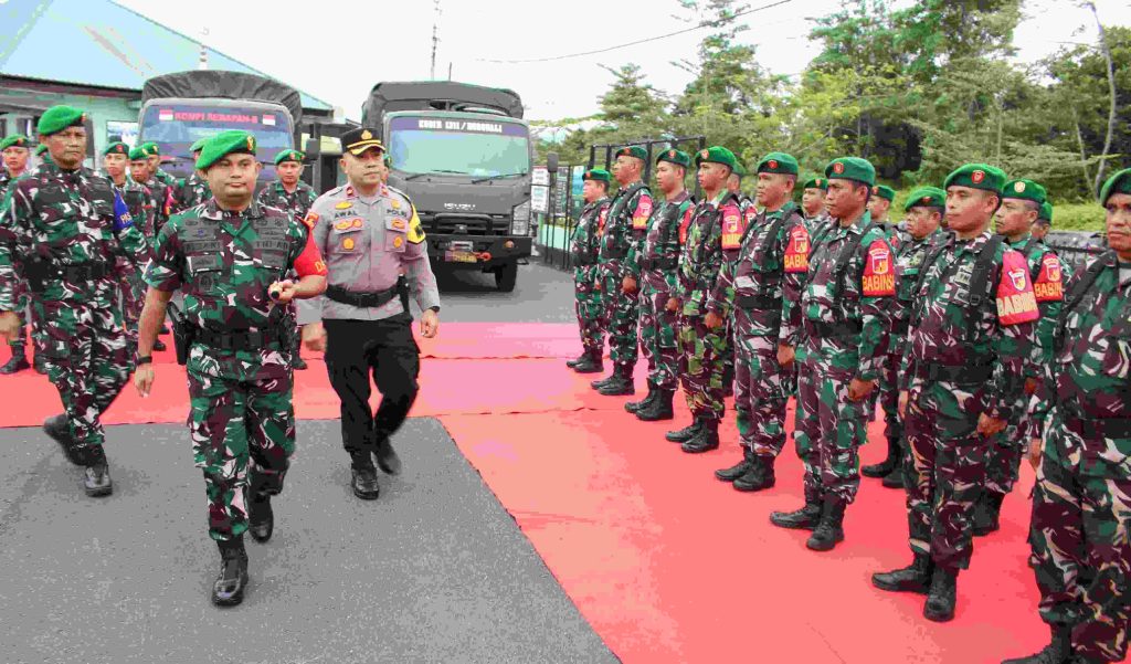 Kodim 1311 Morowali Apel Persiapan Pengamanan Pilkada 2024