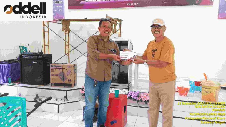 Jelang Perayaan Natal Dan Tahun Baru, PT Oddell Indonesia Berikan Bantuan Dana Ke 14 Gereja di Lembo Raya