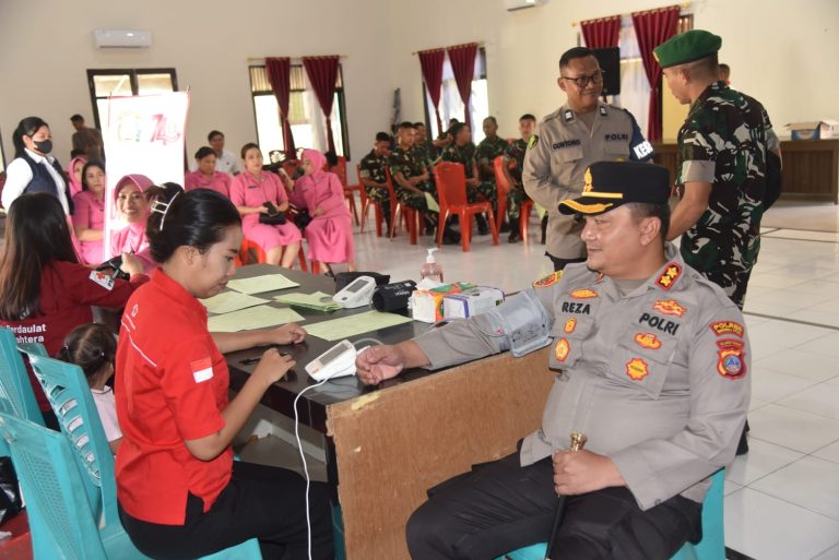 Sambut Hari Bhayangkara ke-80, Polres Morut Gelar Aksi Donor Darah