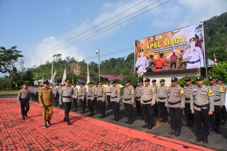 Polres Morowali Utara Gelar Apel Siaga Karhutla