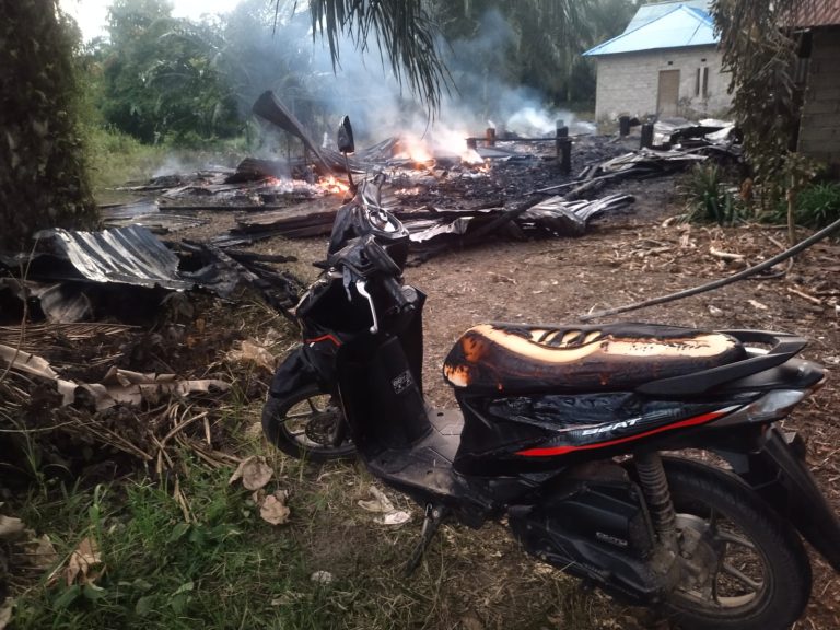 Rumah Warga di Keuno Morut Hangus Terbakar, Keluarga Minta Polisi Usut Tuntas