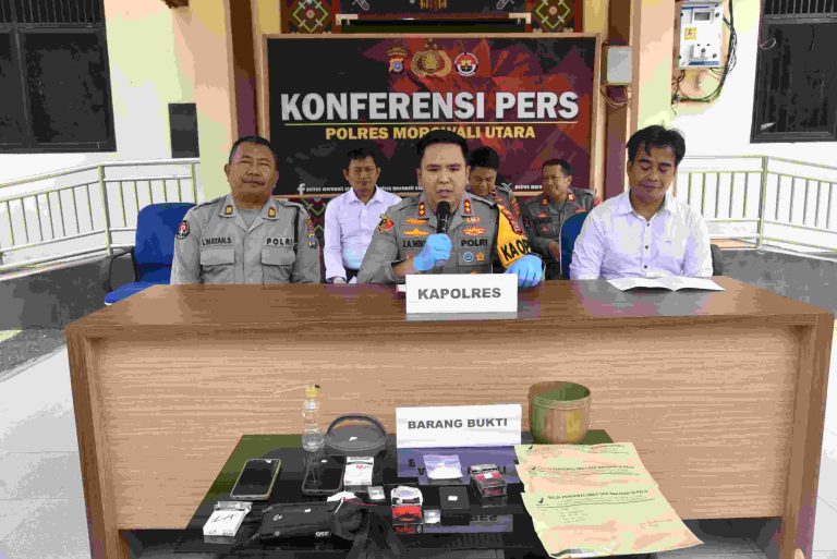 Ungkap Kasus Narkoba di Morowali Utara, Polisi Temukan Senjata Api dan Amunisi